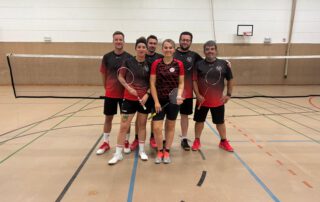 Mannschaftsfoto der ersten Badminton-Mannschaft des TV Städtisch-Rahmede Altena