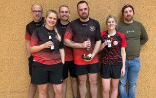 Mannschaftsfoto der zweiten Mannschaft beim Heimspiel gegen den BC Herscheid in der Saison 2025/26