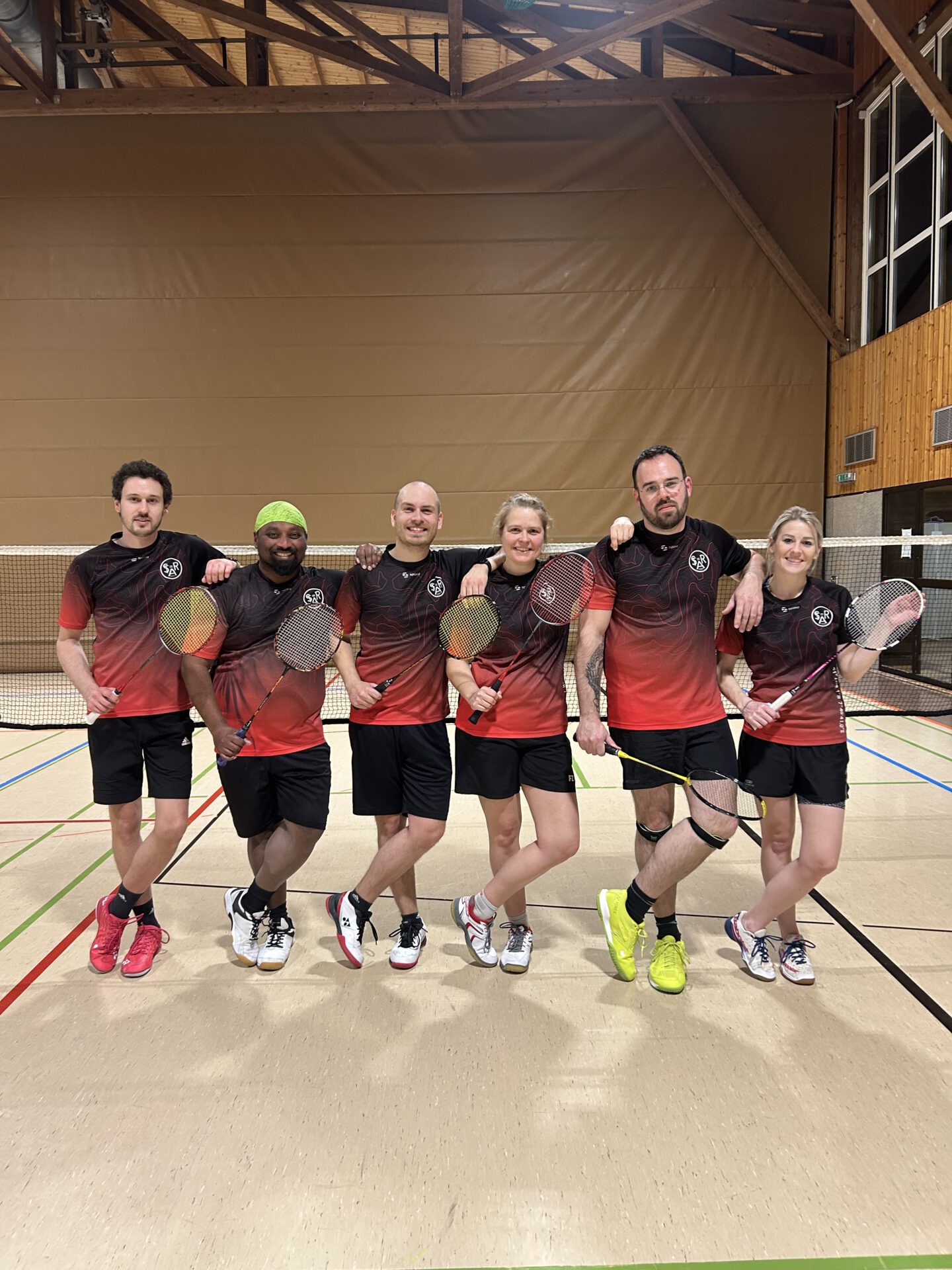 Mannschaftsfoto: Kevin Schäfer, Scharangan Jeyasselan, Jannik Tuleja, Kim Kischel, Dennis Fuchs, Daniela Liedtke